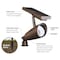 Feit Electric Feit OneSync Bronze Solar Powered/Remote LED Spotlight 2 pk SPOTSYNCSLBZ2RP - alternate 7